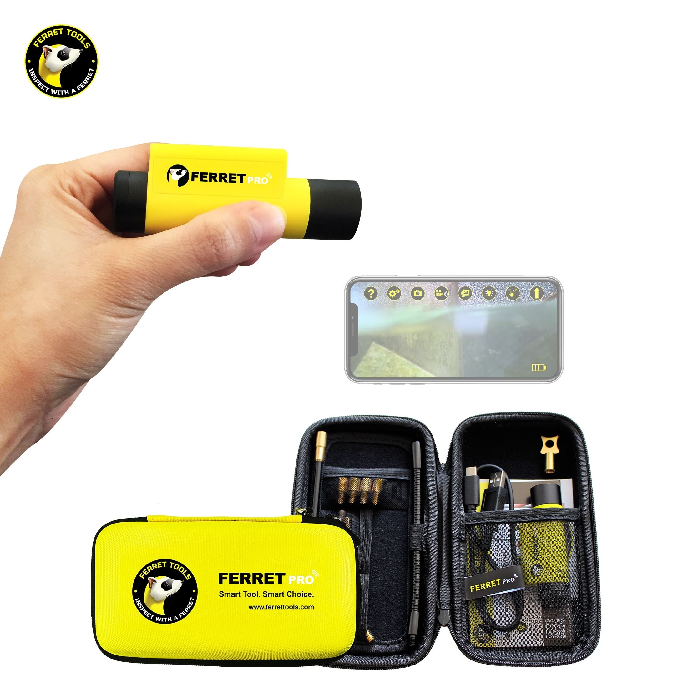 Ferret Pro IP67 WiFi Inspection Camera Kit