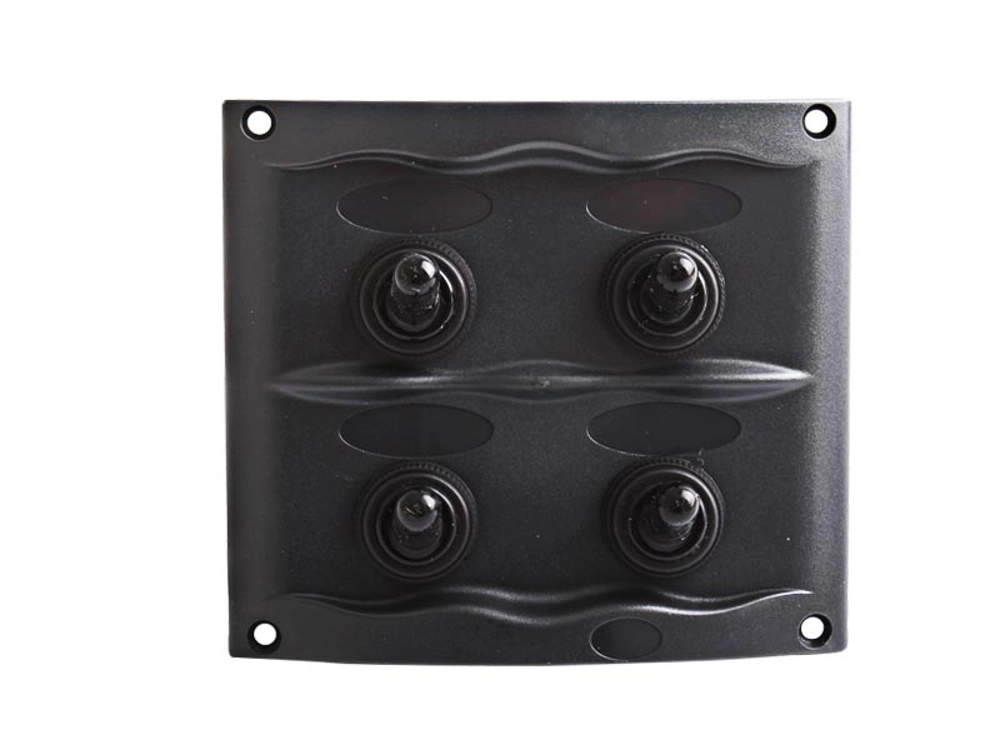 BEP Spray-Proof 4-Way Panel Switch Black BEP Spray-Proof 4-Way Panel Switch Black