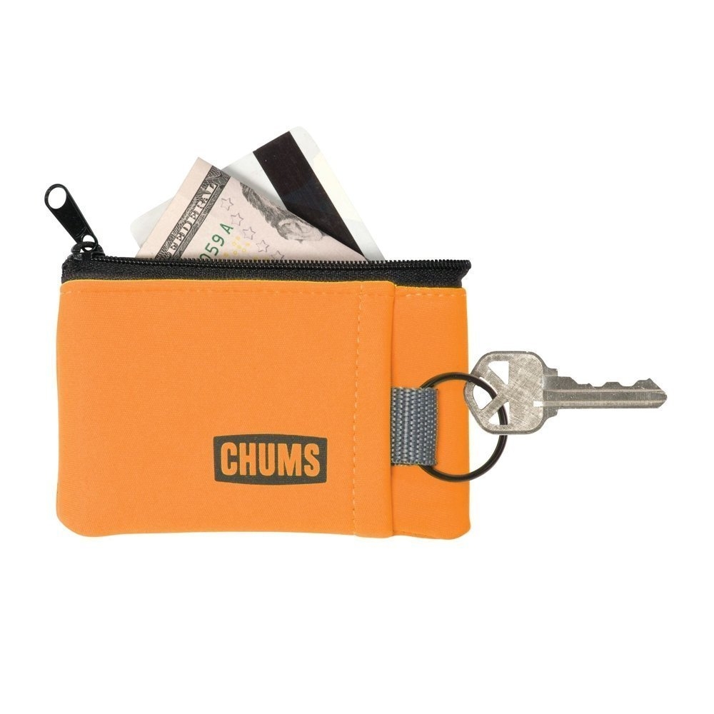 Chums Floating Marsupial Keyring Wallet Neon Orange