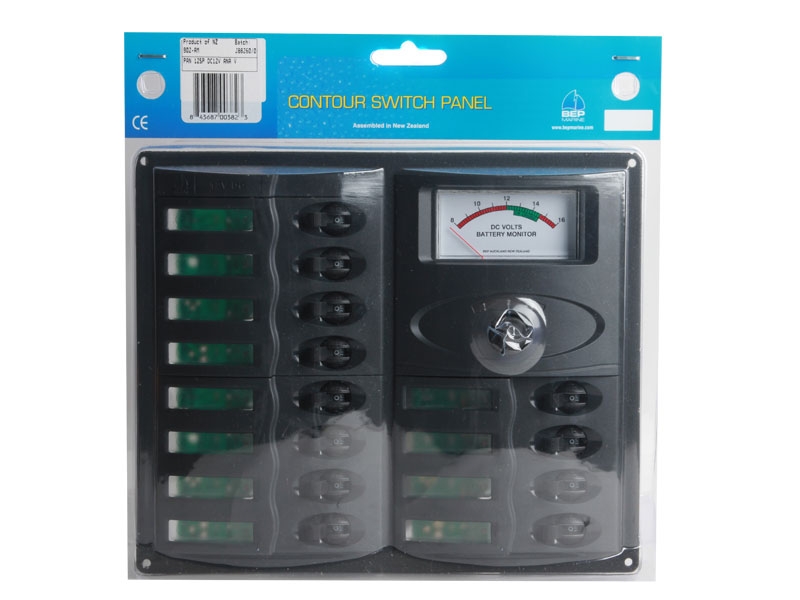 BEP 902-AM Marine 12-Way Circuit Breaker Switch Panel