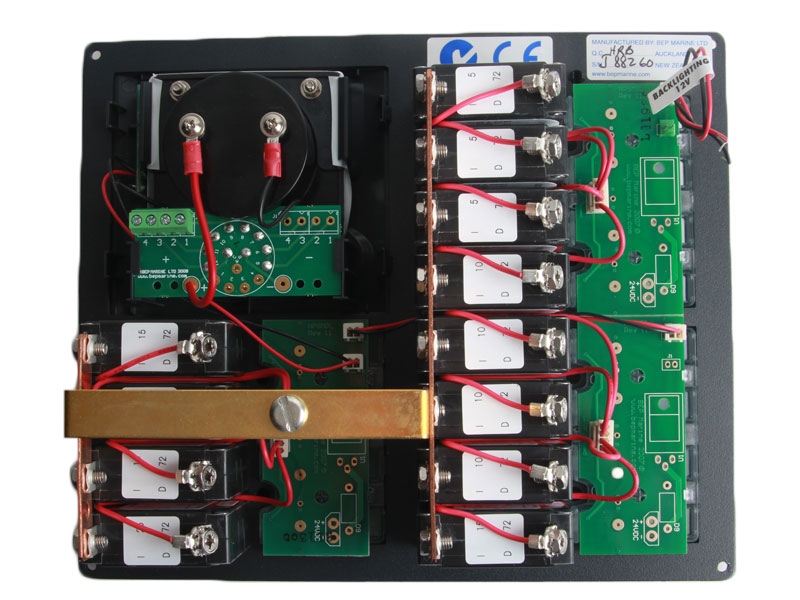 BEP 902-AM Marine 12-Way Circuit Breaker Switch Panel