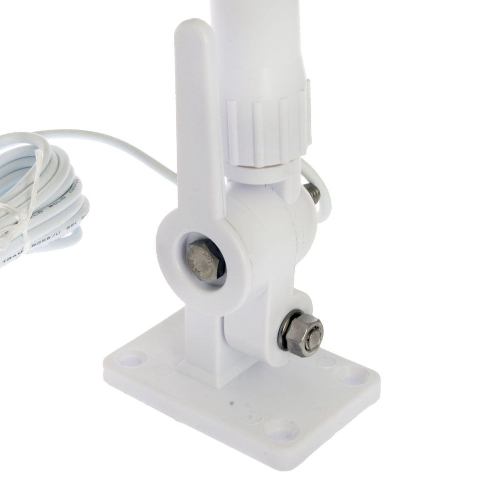 Trident Marine Removable VHF Antenna with Integrated Plug Base 1.5m White