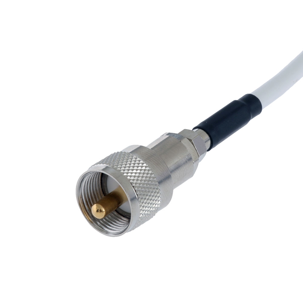 Trident Marine Removable VHF Antenna with Integrated Plug Base 1.5m White