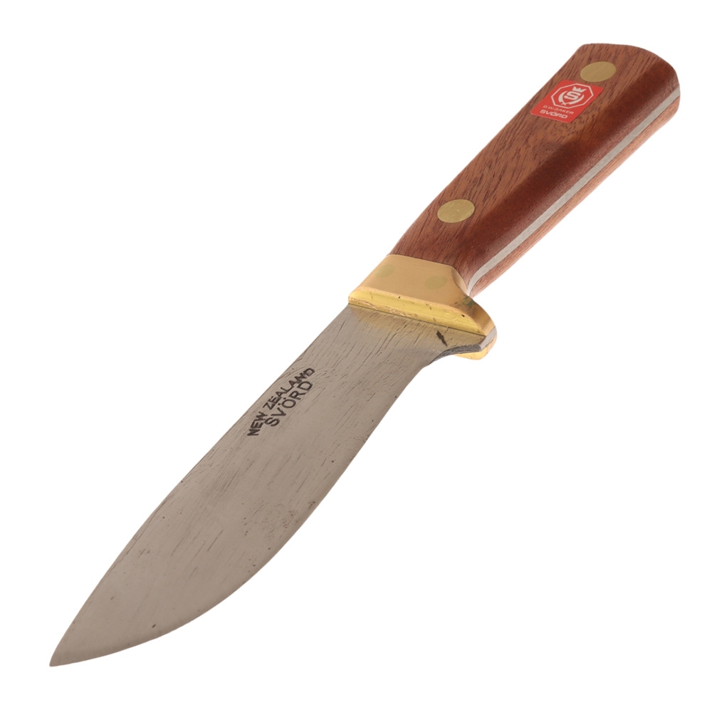 Svord 1990NZ Drop Point Knife with Brown Hardwood Handle  10cm