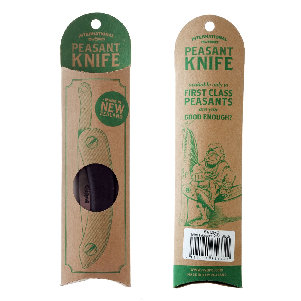 Svord Mini Peasant Knife with Polypropylene Handle Black 6.35cm