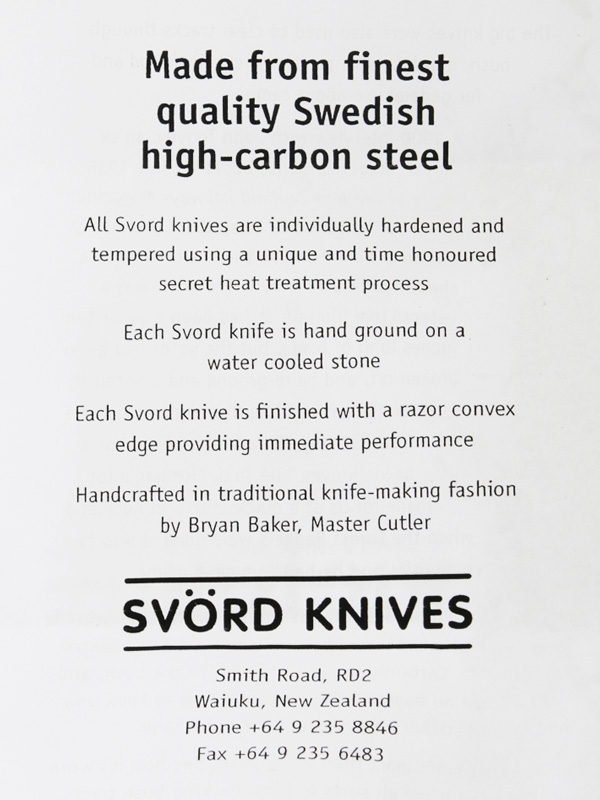 Svord Von Tempsky Bowie Knife with Hardwood Handle 28cm