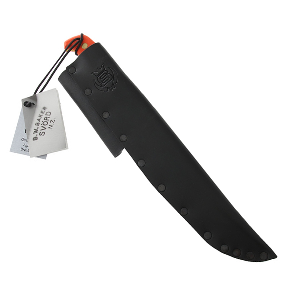 Svord Fillet Knife with Orange Handle incl Leather Sheath 25.4cm