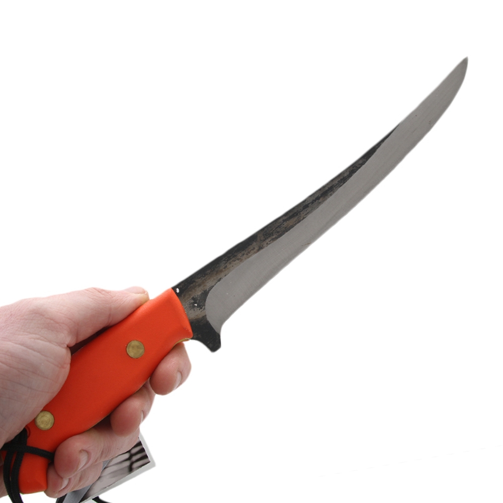 Svord Fillet Knife with Orange Handle incl Leather Sheath 25.4cm