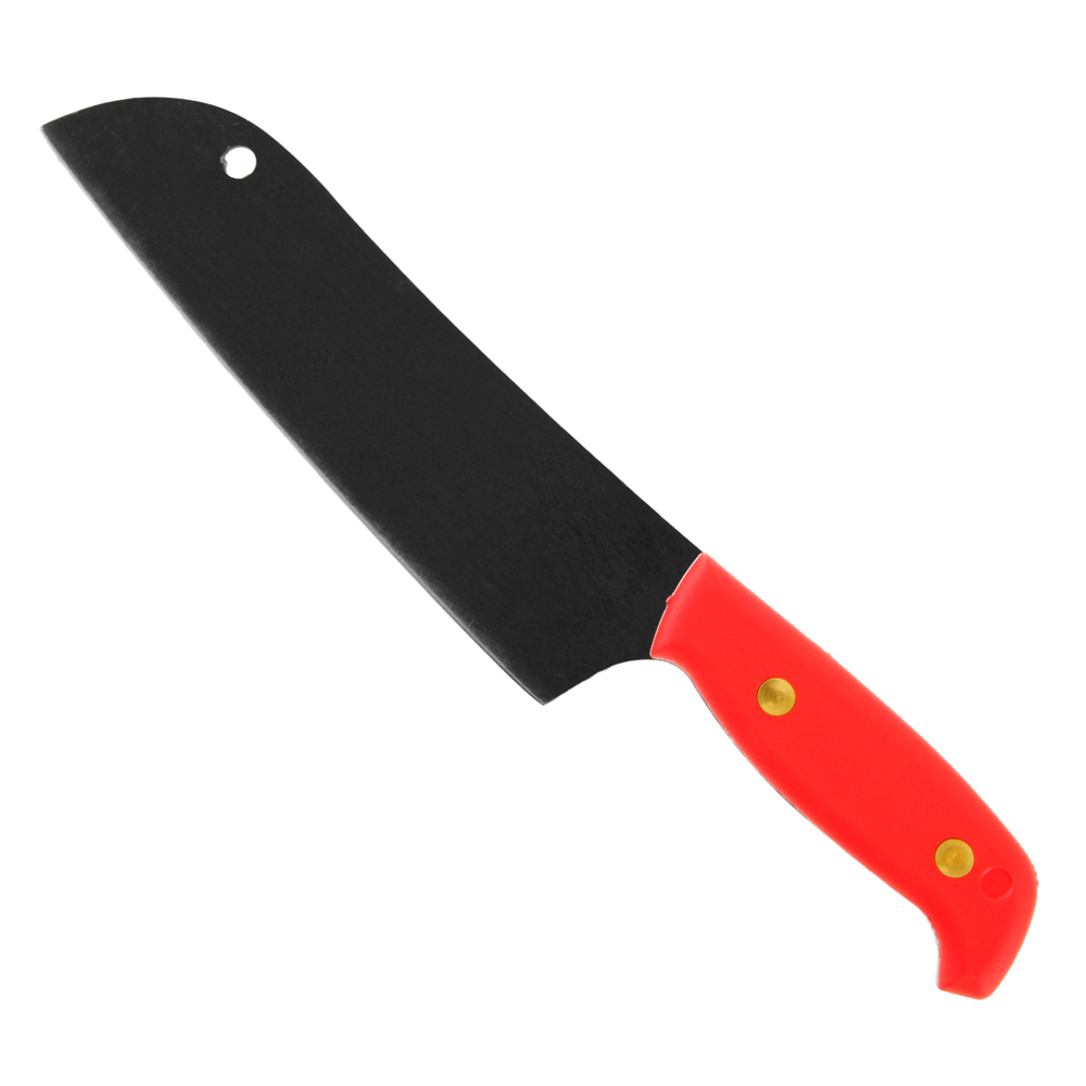 Svord Carbon Steel Kiwi Santoku Knife with Red Handle 18.5cm