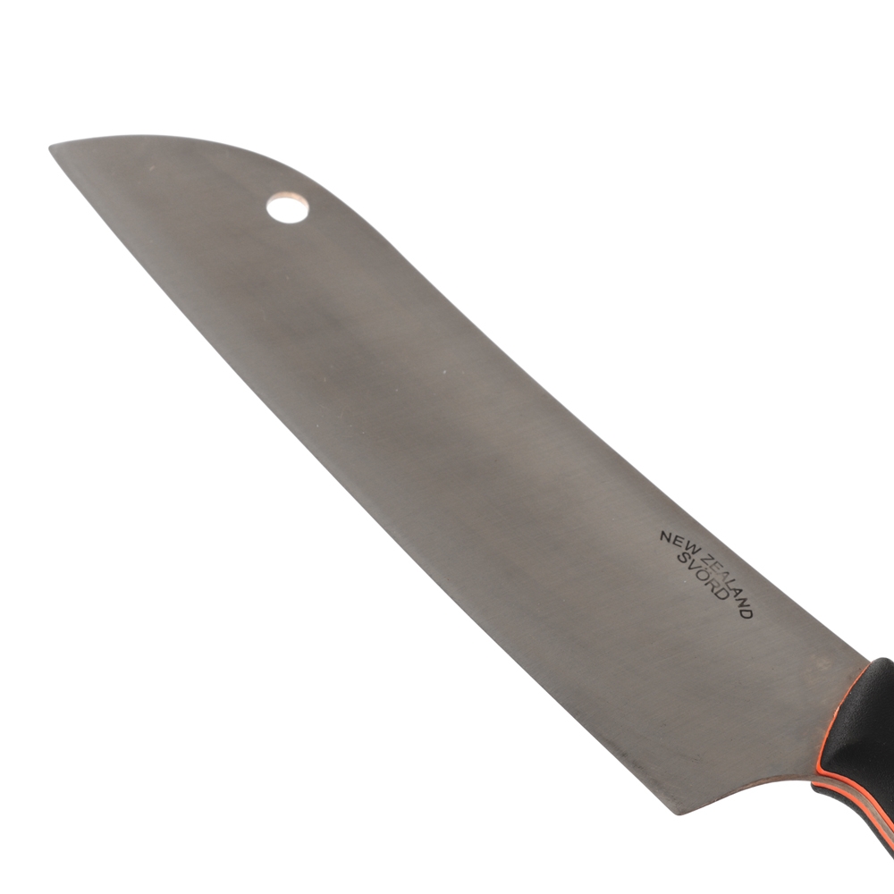 Svord Stainless Steel Kiwi Santoku Knife with Black Handle 18.5cm