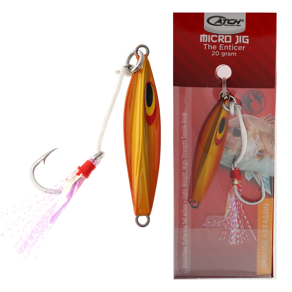 Catch The Enticer Micro Jig 20g Orange Assassin