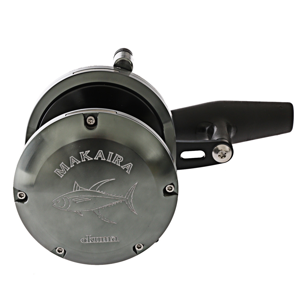 Okuma Makaira 30 SEa 2-Speed Lever Drag Game Reel Gunsmoke