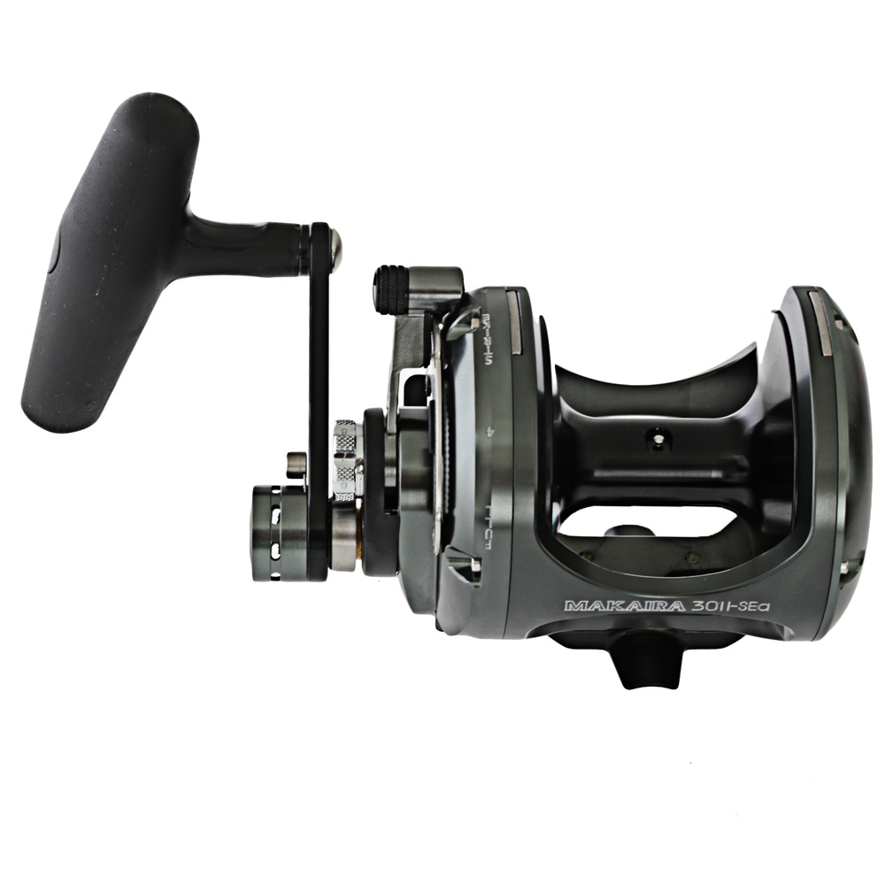 Okuma Makaira 30 SEa 2-Speed Lever Drag Game Reel Gunsmoke
