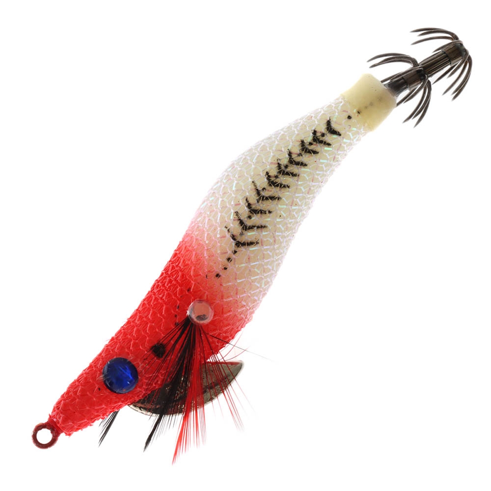 Black Magic Squid Snatcher Squid Jig Lumo Size 2 Red Head/Lumo