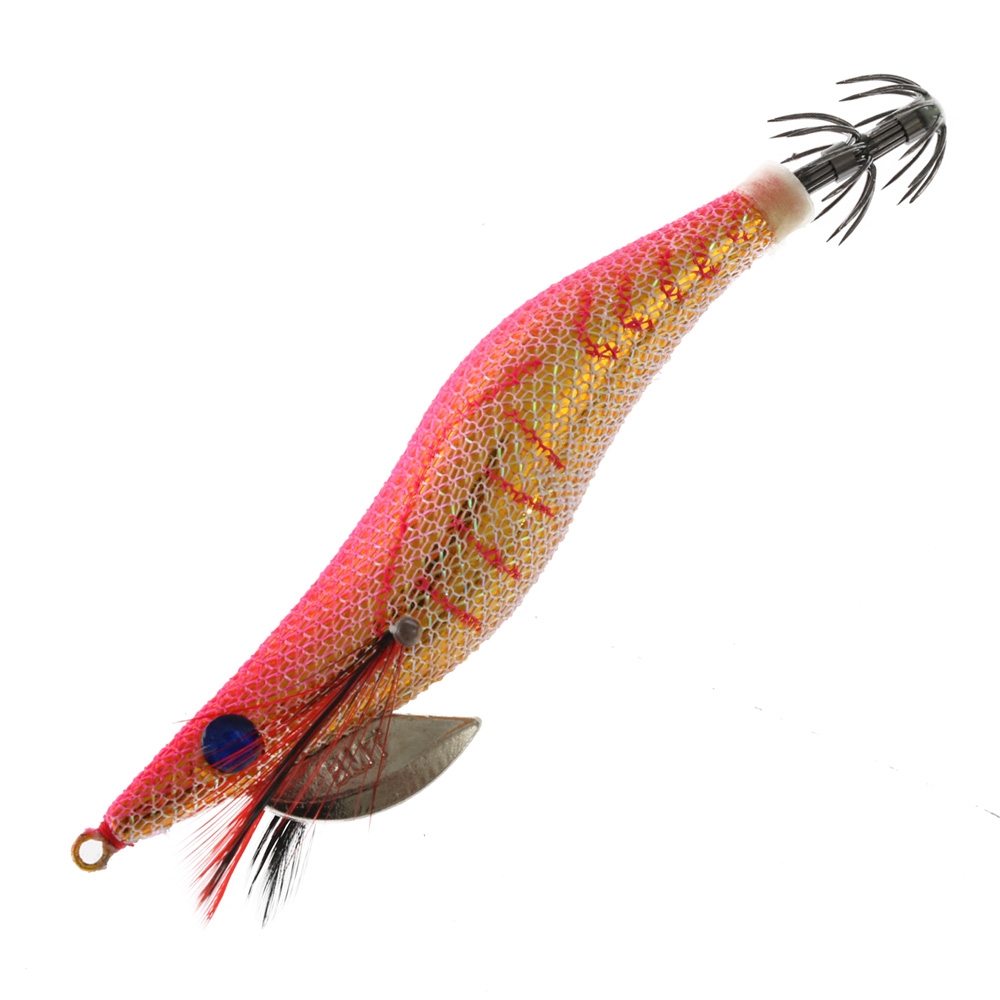 Black Magic Squid Snatcher Squid Jig Natural Size 3 Orange/Gold