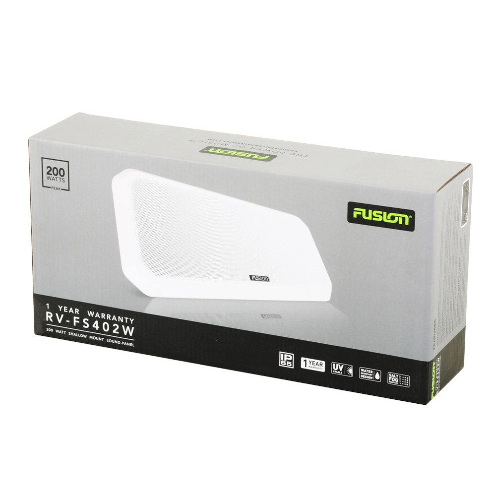 Fusion Sound-Panel All-in-One Shallow Mount Speaker System White Fusion Sound-Panel All-in-One Shallow Mount Speaker System White