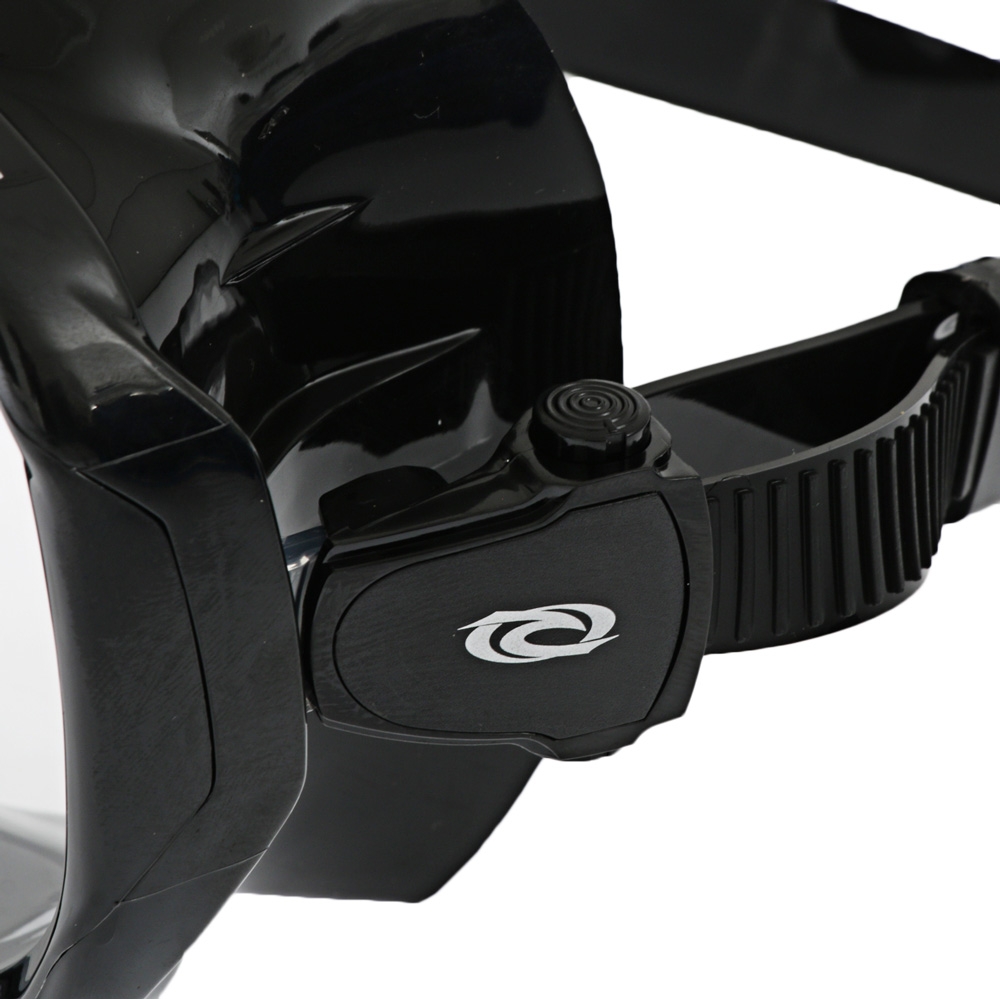 Aropec Big Vision Double Silicone Adult Dive Mask Black