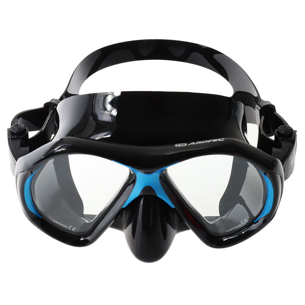 Aropec Mantis Liquid Silicone Dive Mask Black Blue