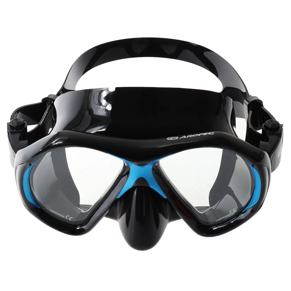 Aropec Mantis Liquid Silicone Dive Mask Black Blue Aropec Mantis Liquid Silicone Dive Mask Black Blue