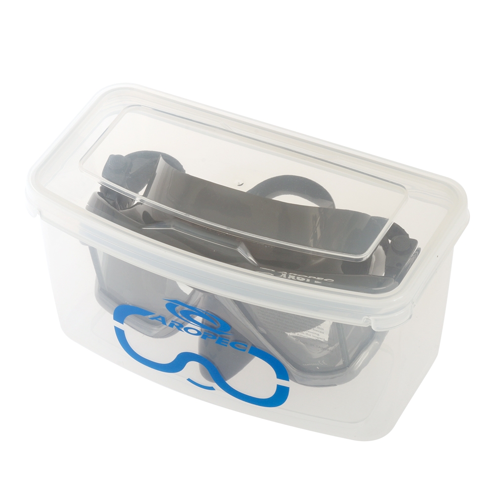 Aropec Admiral Panoramic Vision Dive Mask Black Silver