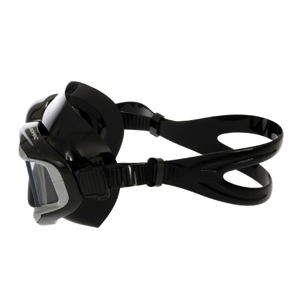 Aropec Admiral Panoramic Vision Dive Mask Black Silver Aropec Admiral Panoramic Vision Dive Mask Black Silver
