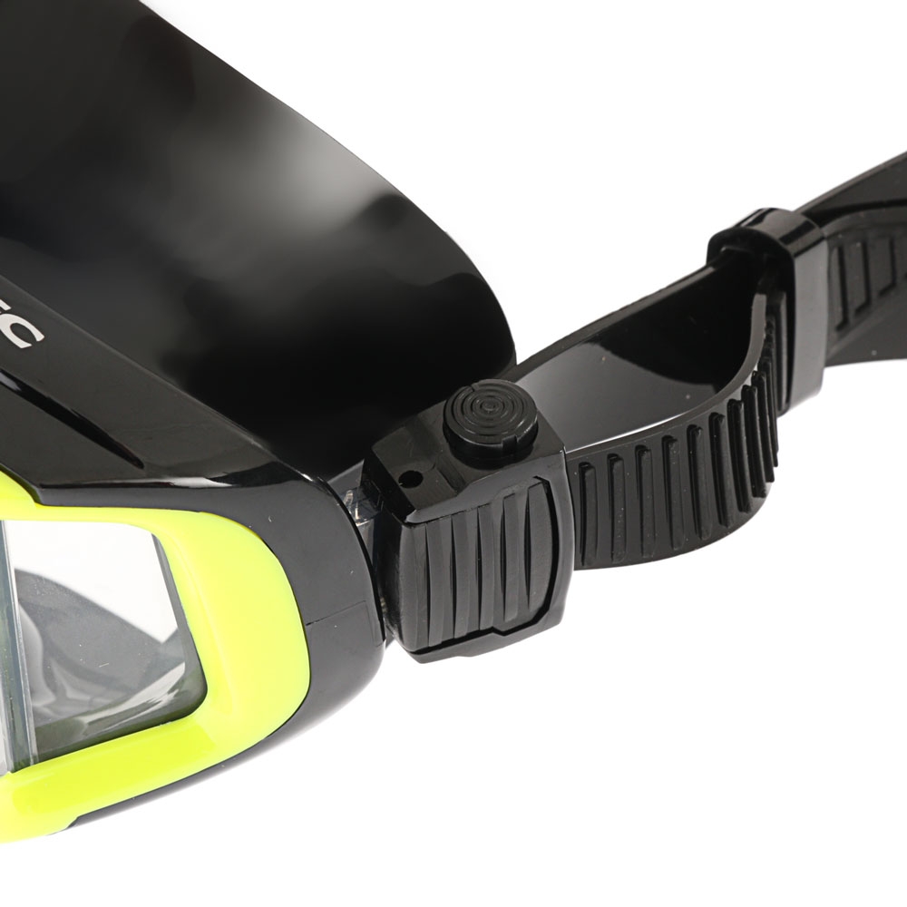 Aropec Admiral Panoramic Vision Dive Mask Black Neon Yellow