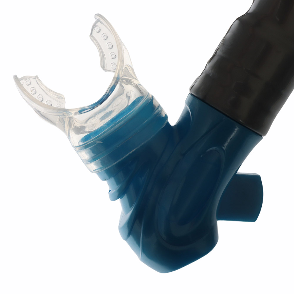 Aropec Kids Dry Top Silicone Snorkel Blue Silver