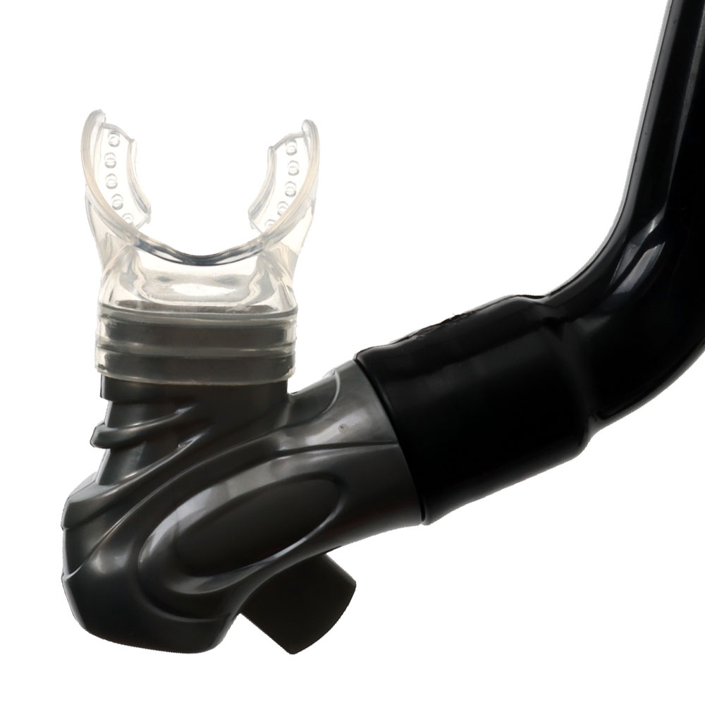 Aropec Kids Dry Top Silicone Snorkel Black Grey