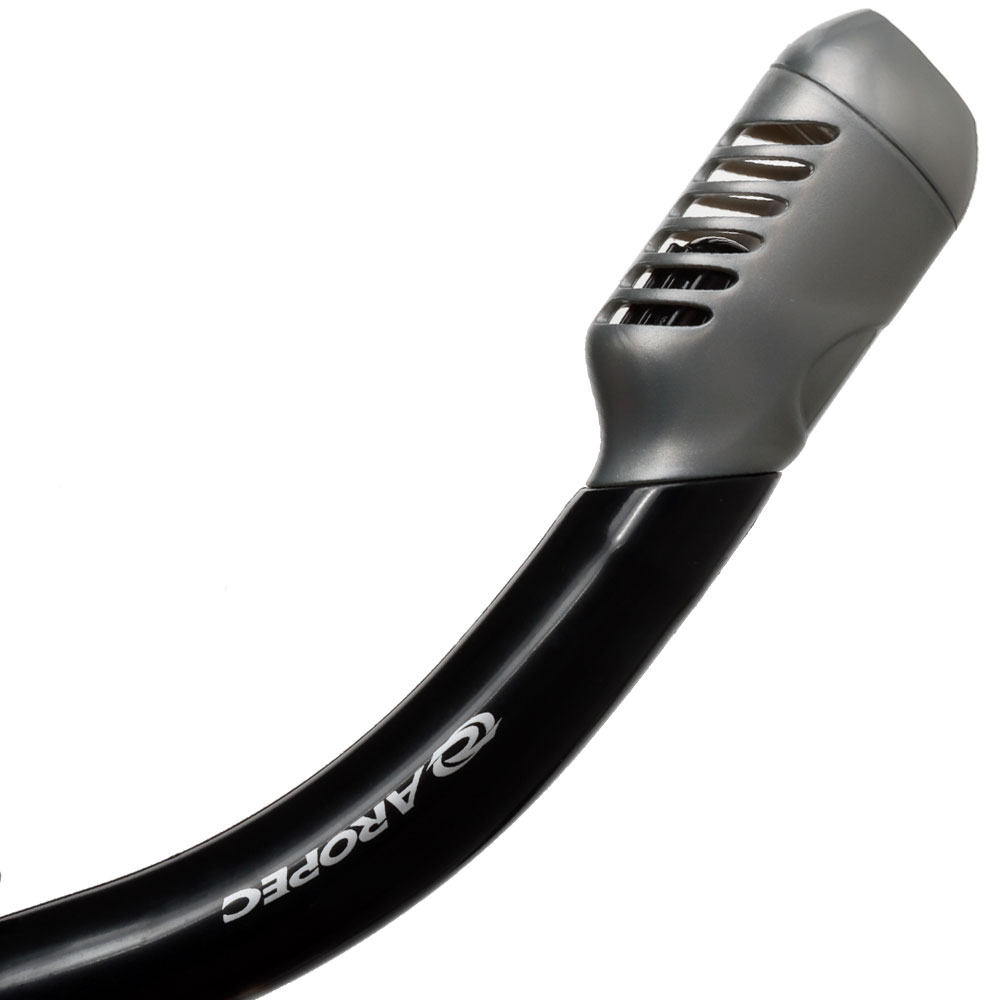 Aropec Kids Dry Top Silicone Snorkel Black Grey