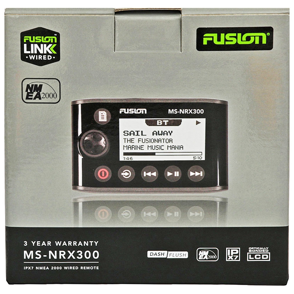 Fusion MS-NRX300 Marine Wired Remote and NMEA 2000 Repeater