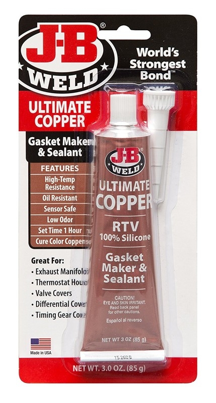 J-B Weld Ultimate Copper RTV Silicone Gasket Maker and Sealant