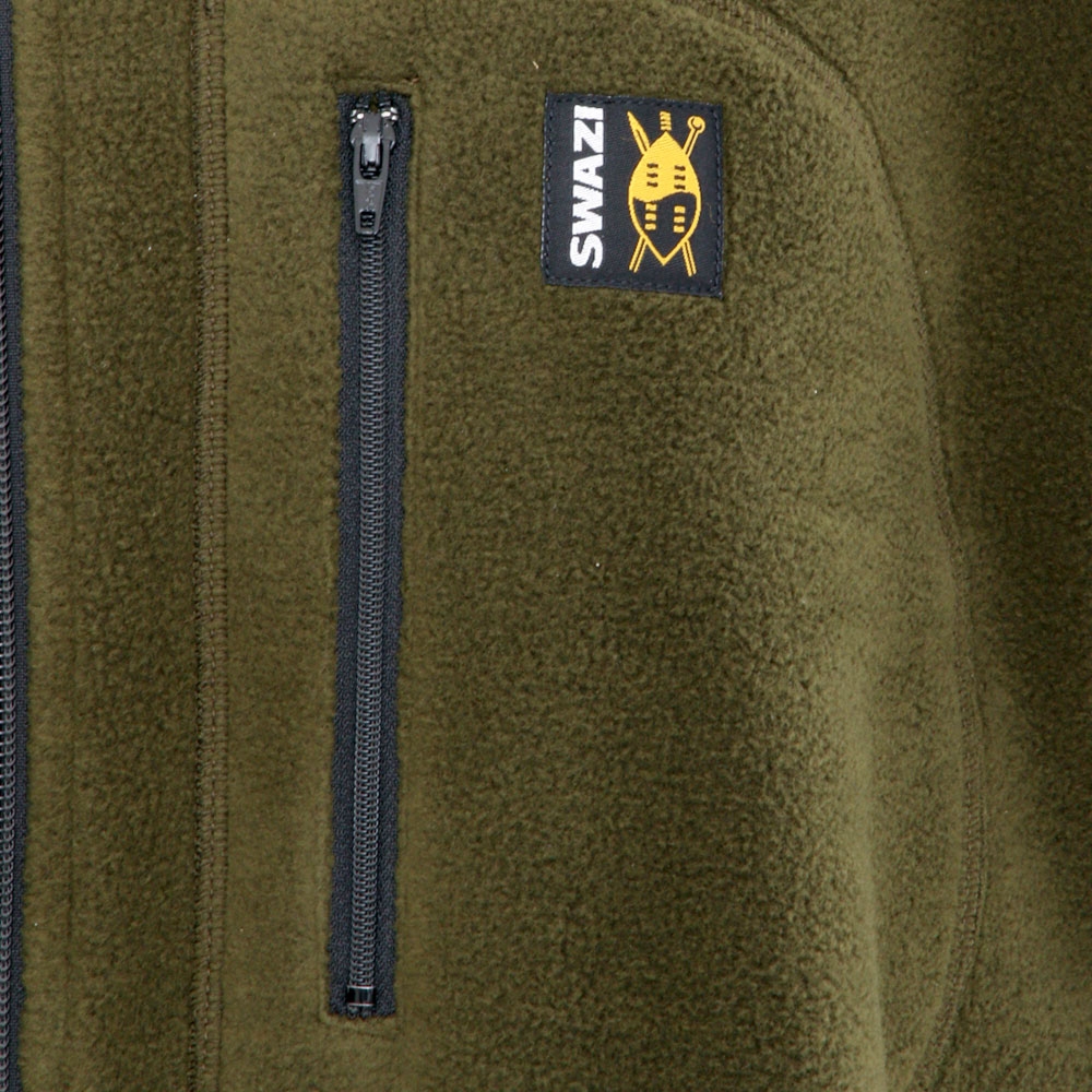 Swazi The Hood Polar Fleece Hoodie Olive 2XL