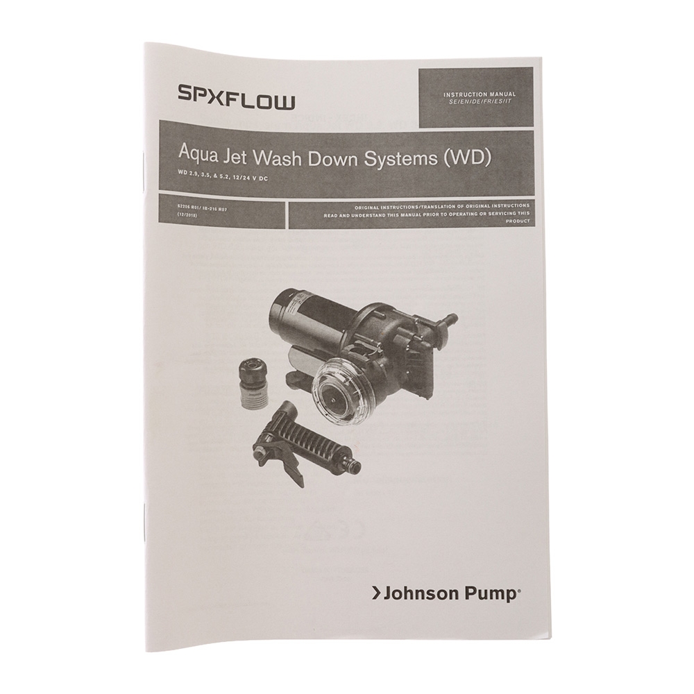 Johnson Aqua Jet 5.2 Washdown Pump 12V 5 bar 