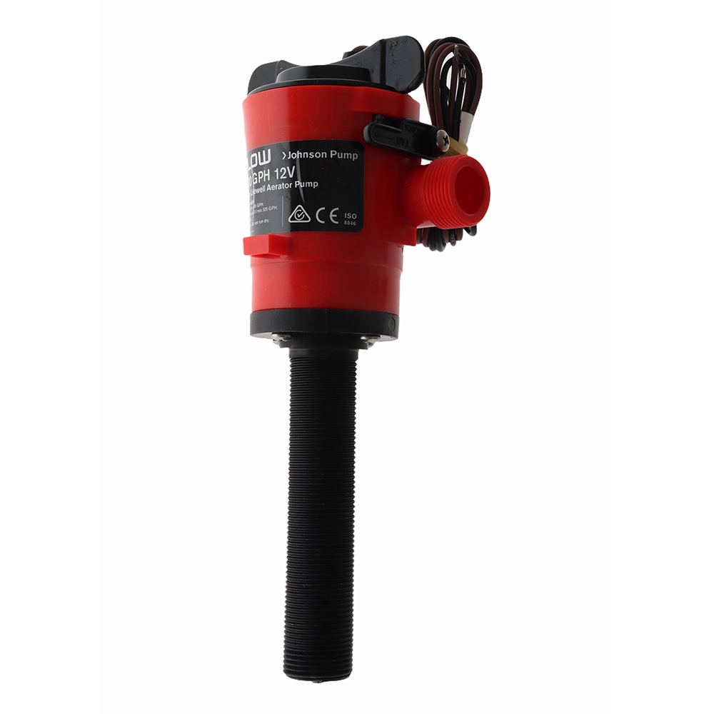 Johnson Straight Cartridge Livewell Live Bait Tank Aerator 12V 500 GPH