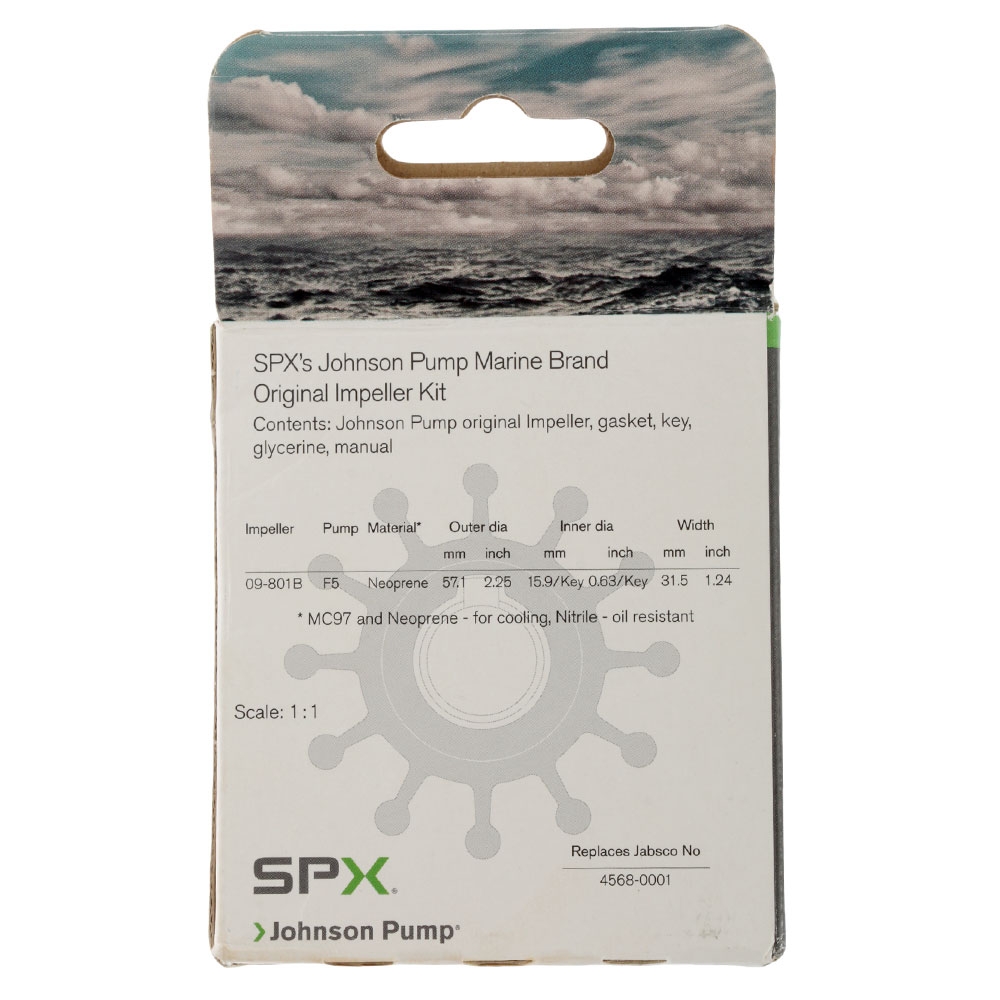 Johnson 09-801B Neoprene F5 Pump Impeller Kit