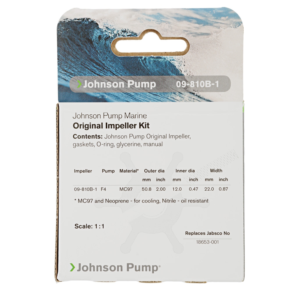 Johnson 09-810B-1 MC97 F4 Pump Impeller Kit