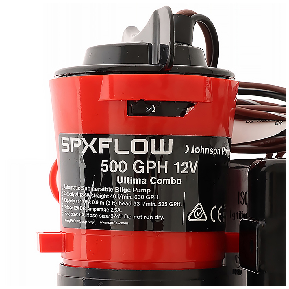 Johnson L450 Ultima Combo Automatic Bilge Pump System ISO 8849 Approved 600GPH 12V