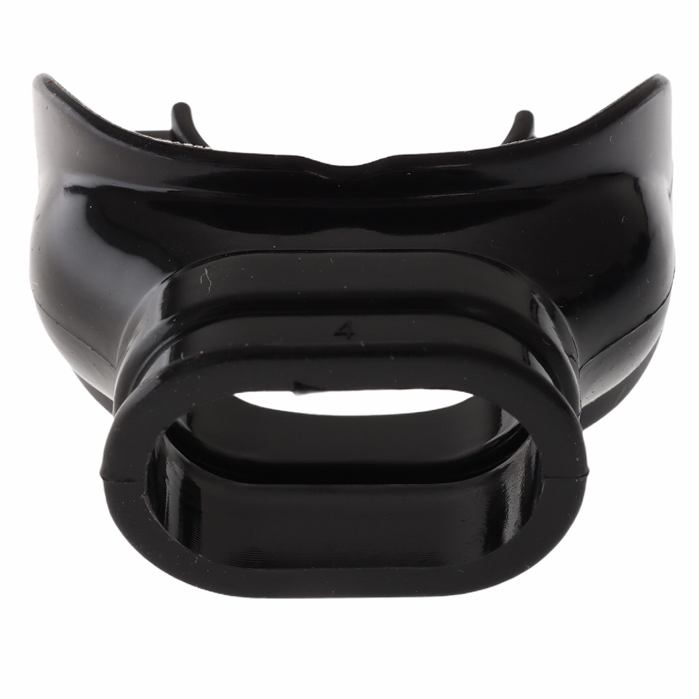 Wide Standard Silicone Mouthpiece for Dive Regulators Black