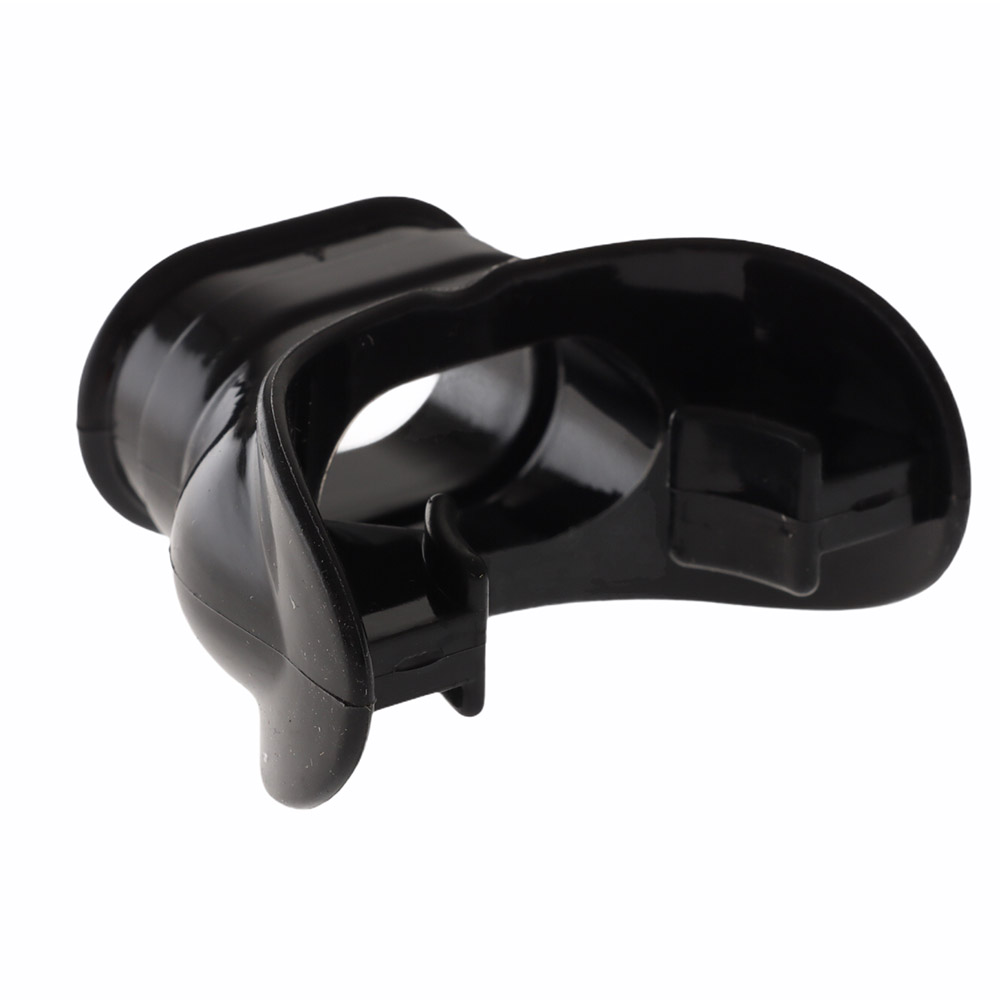 Wide Standard Silicone Mouthpiece for Dive Regulators Black