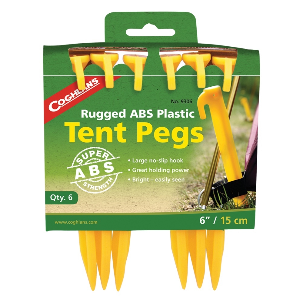 Coghlan's ABS Tent Pegs 15.24cm Qty 6