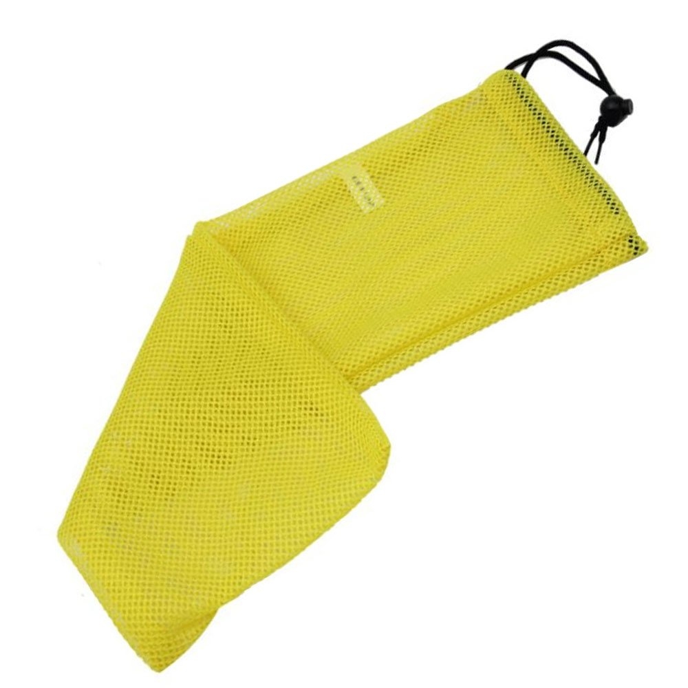 Aropec Dive Mask and Snorkel  Mesh Storage Bag Yellow 19 x 48cm
