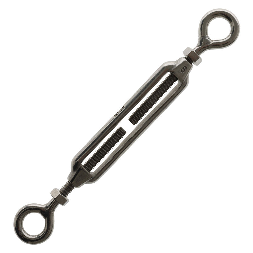 Stainless Steel Open Frame Eye/Eye Turnbuckle 10mm