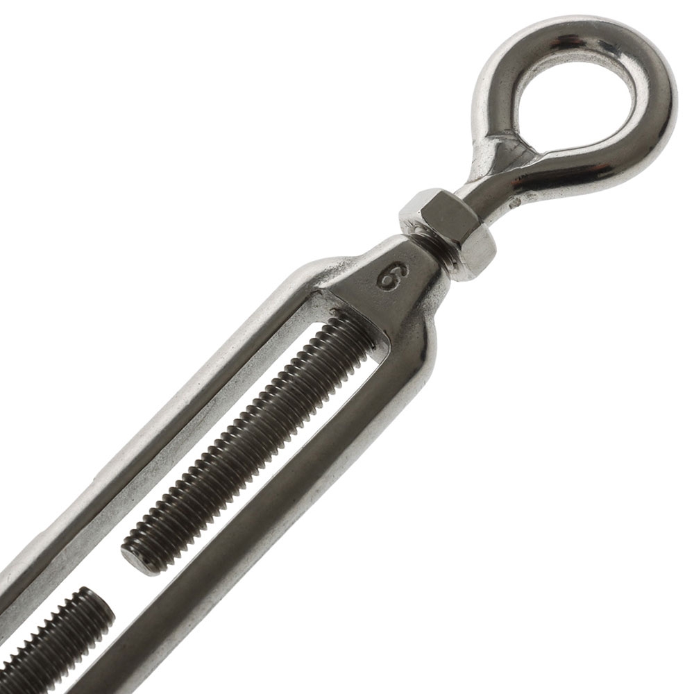 Stainless Steel Open Frame Eye/Eye Turnbuckle