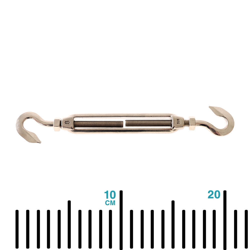 Stainless Steel Open Frame Hook/Hook Turnbuckle 8mm