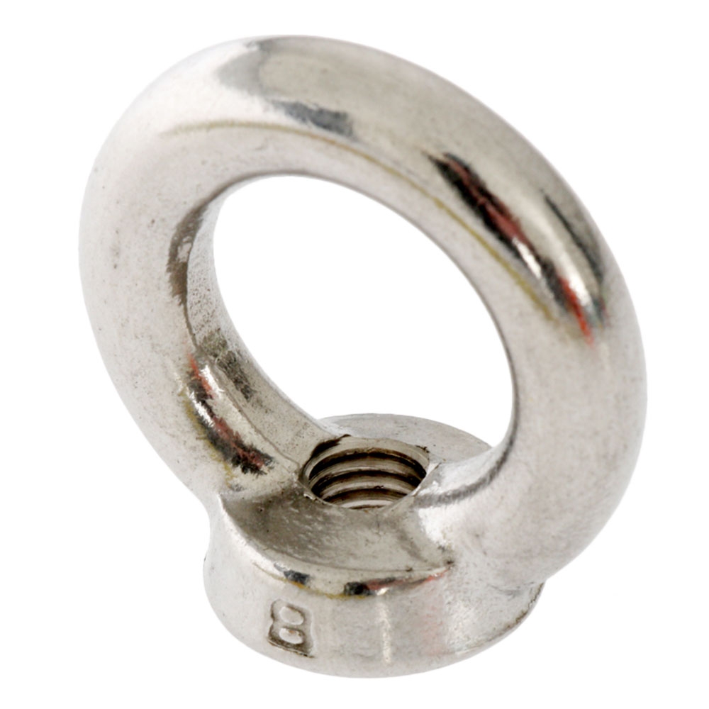 Stainless Steel Eye Nut with Collar 8mm