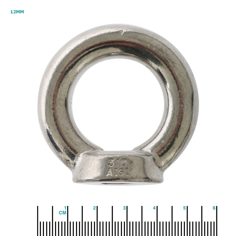 Stainless Steel Eye Nut with Collar