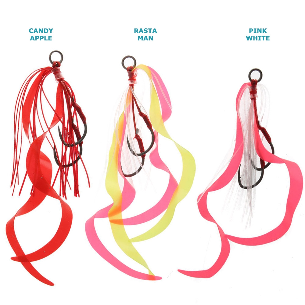 Ocean Angler Slider Rig Curly Tail Skirts