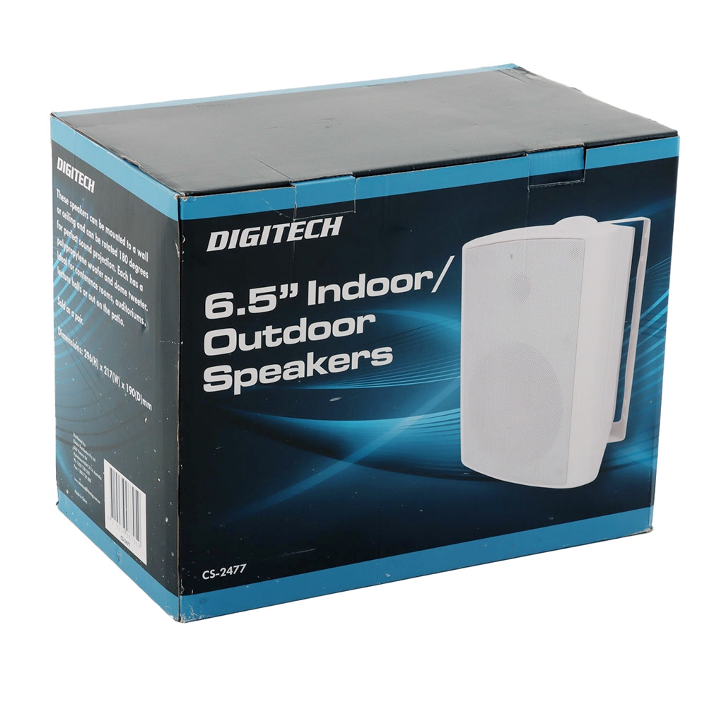 Digitech 2-Way Indoor/Outdoor Speakers 6.5in 40W - Returned item
