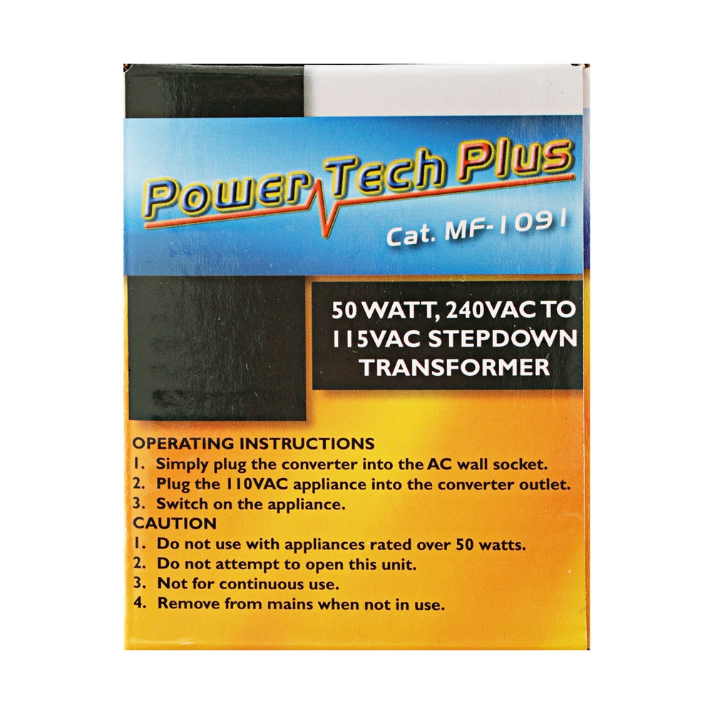 Powertech Stepdown Transformer 50VA 240VAC to 115VAC