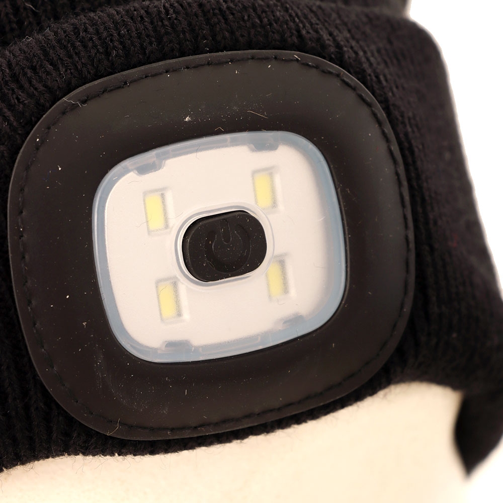 Rechargeable LED Beanie 80lm Black